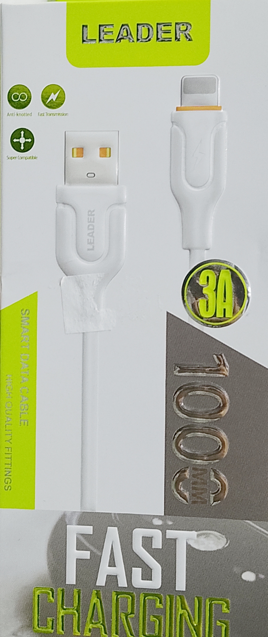 كابل ليدر فاست usb type A to lightning USB