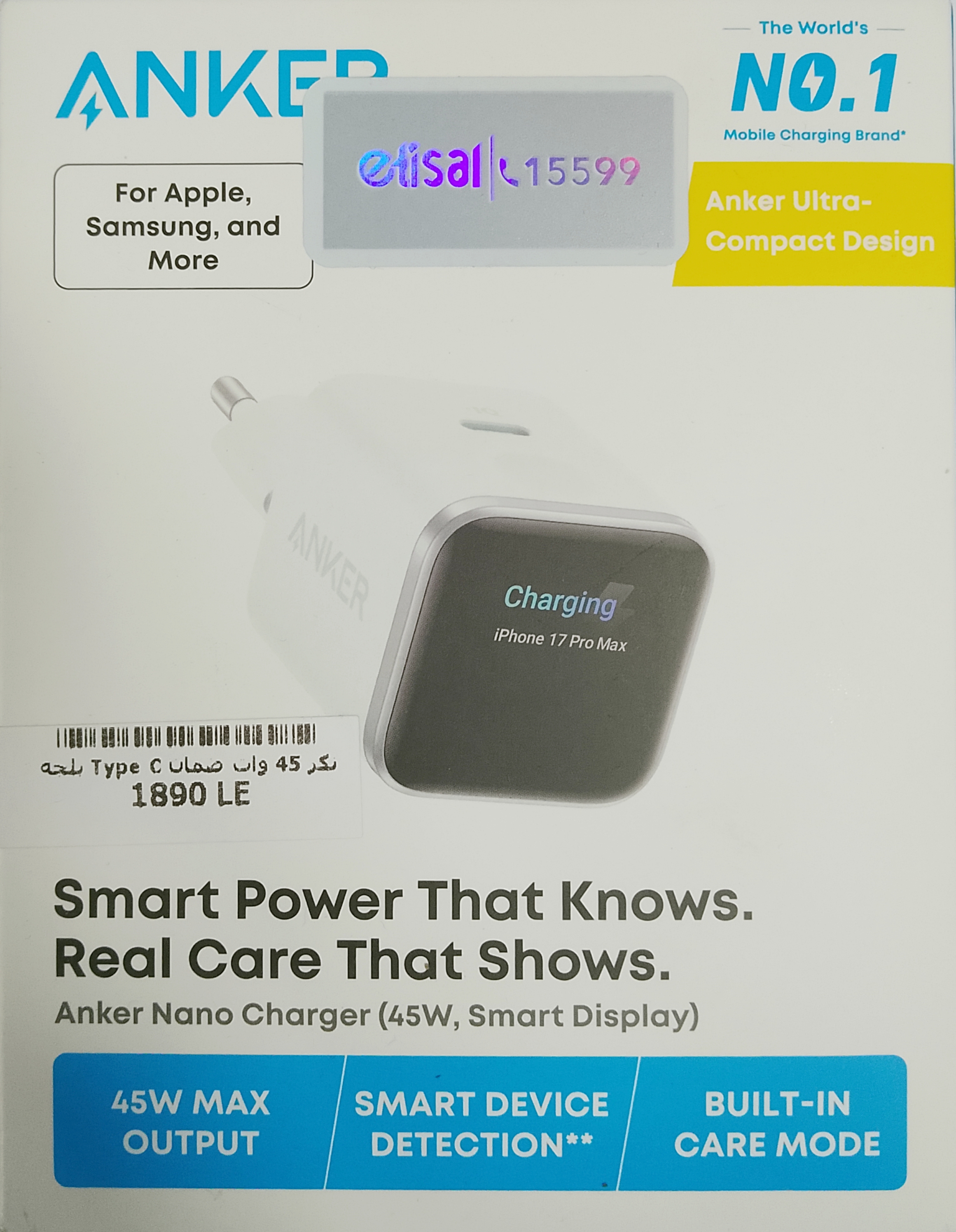 Anker 45W original charger type C
